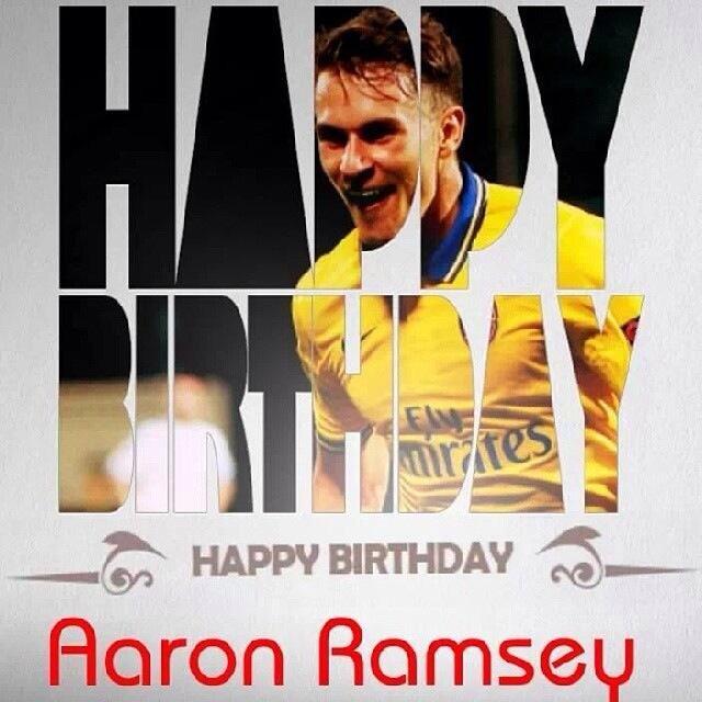 Happy 24th birthday, Aaron James Ramsey! One Aaron Ramsey! There\s only one Aaron Ramsey!  