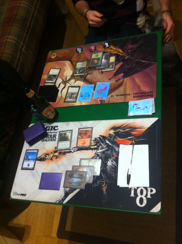 BalothPaints's tweet photo. Proxy-Angel Pod vs Haakon Loam! #Modern Navideño con @thrashtocado y Tila! #Skill #MTG #GoGoGoSplinters http://t.co/J2DPVUXEON