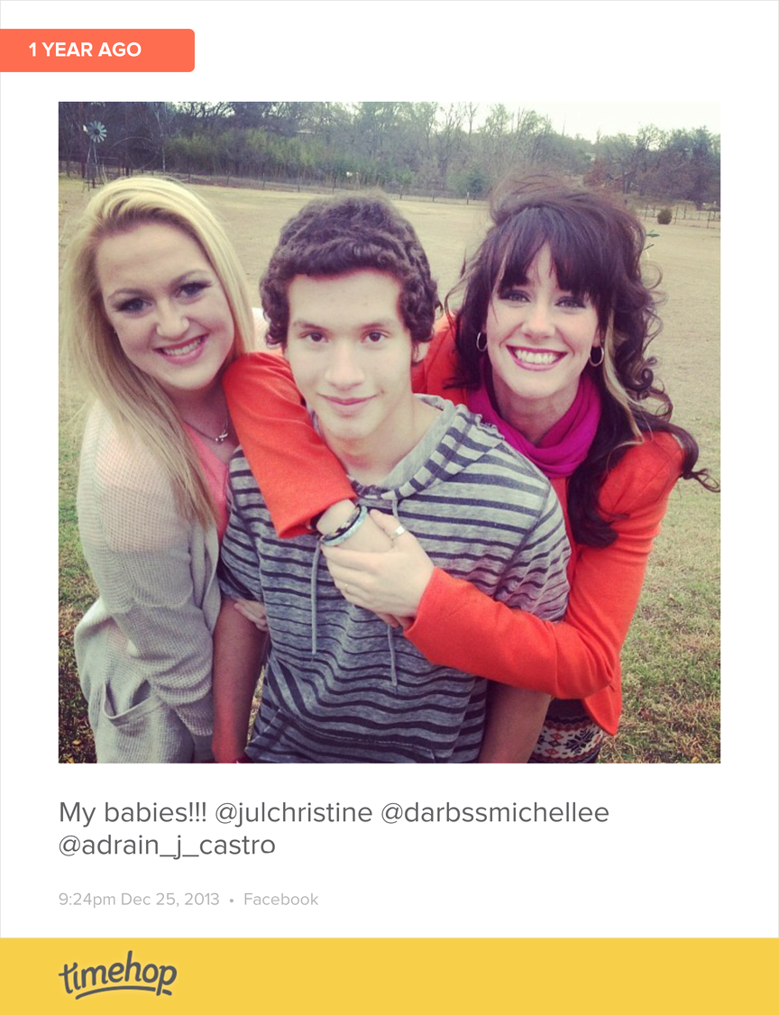 JulChristine's tweet photo. Exactly 1 year ago today! (via @timehop) http://t.co/jWKBxbxnaS http://t.co/h6Rcj1KADz