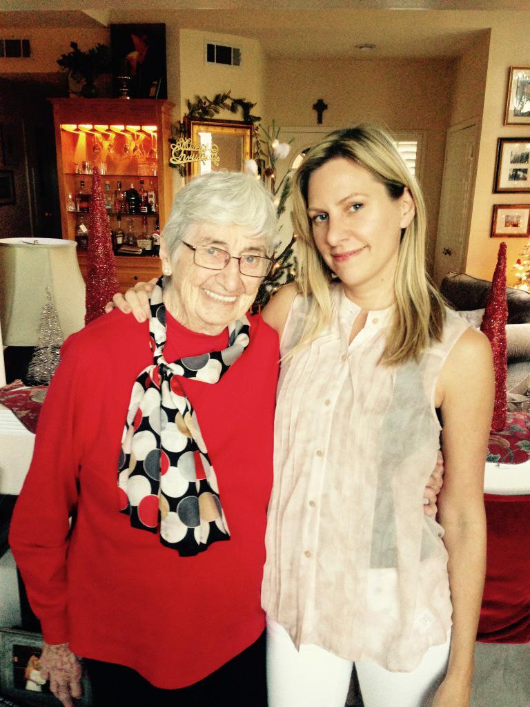 Merry Christmas from my mom and her eldest grandchild- Jen- looking forward to mom's visit in a couple weeks!