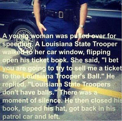 One way to get out of a ticket