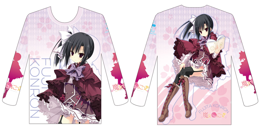 Aちゃん ユニゾンシフト アミュクラ かるたッス様グッズ 魔女こいにっき 藤田崑崙 着娘 インナーサーモtシャツ 前回に引き続き崑崙ちゃんtシャツが登場 今度は長袖になりましたので今の季節にピッタリのお品です 発熱機能も備わった長袖tを