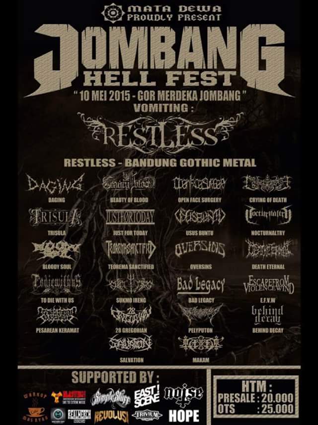 Jombang Hell Fest
May,10, 2015 
See you