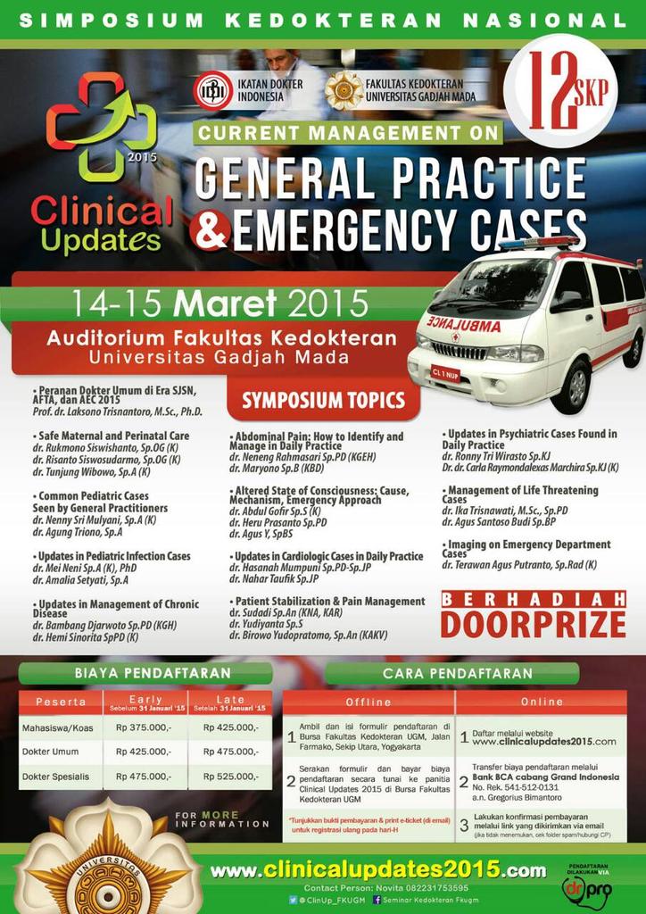jogjaupdate.com (@jogjaupdate) on Twitter photo #jogja <a href="/pd09fkugm/">PD 2009 FK UGM</a>: 14-15/3/15 Current Management on General Practice & Emergency Cases di FK UGM #jogja <a href="/pd09fkugm/">PD 2009 FK UGM</a>: 14-15/3/15 Current Management on General Practice & Emergency Cases di FK UGM