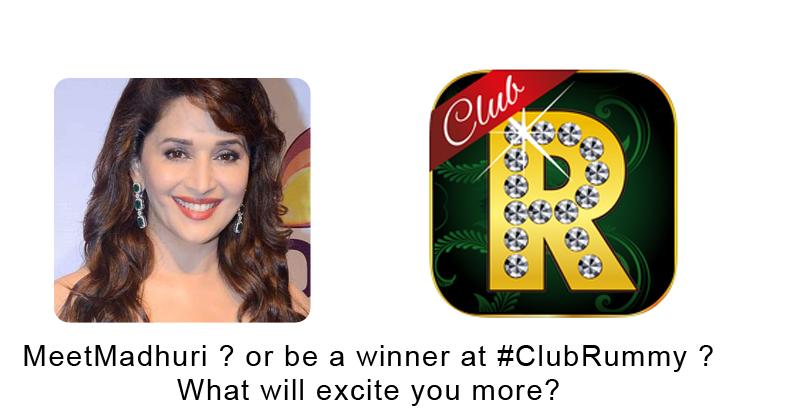 ClubRummy's tweet photo. U can #MeetMadhuri but 2 play #ClubRummy is mre exciting 😎Whts say
@MadhuriD_Tweets
@MadhuriDixitNFC
#Letthegamebegin http://t.co/SZKZegRnMx