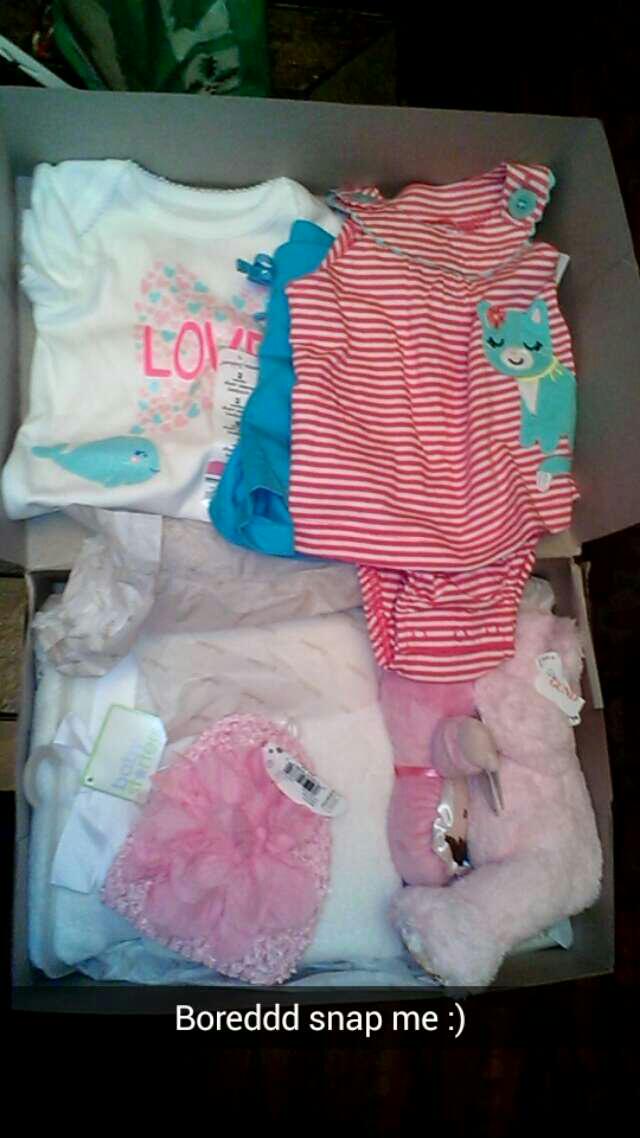 spellp13's tweet photo. She's gonna be so spoiled... #clothes #blanket #hat #bear #doll http://t.co/KOnAXP71O1