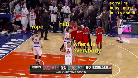AdvisorGirl's tweet photo. NBA Christmas: Knicks hit a Wall &amp; members of the news media actually call the Miami Heat CLASSY #whatawonderfulworld http://t.co/khmuNN18fr