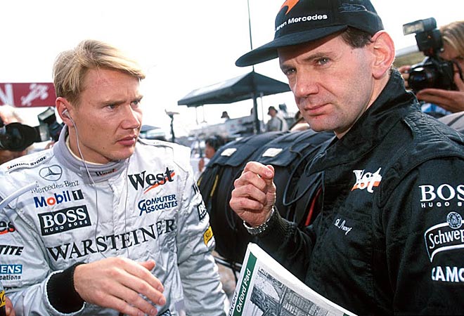 Happy 56th birthday to Adrian Newey, whose superb cars won 3 late-\90s championships for McLaren & Mika Hakkinen. 