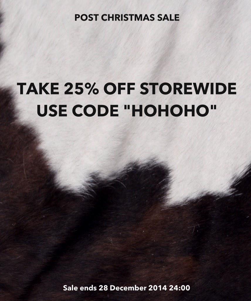 POST CHRISTMAS SALE— Take 25% off storewide at thecultofnine.com until 28 December! Use code: HOHOHO