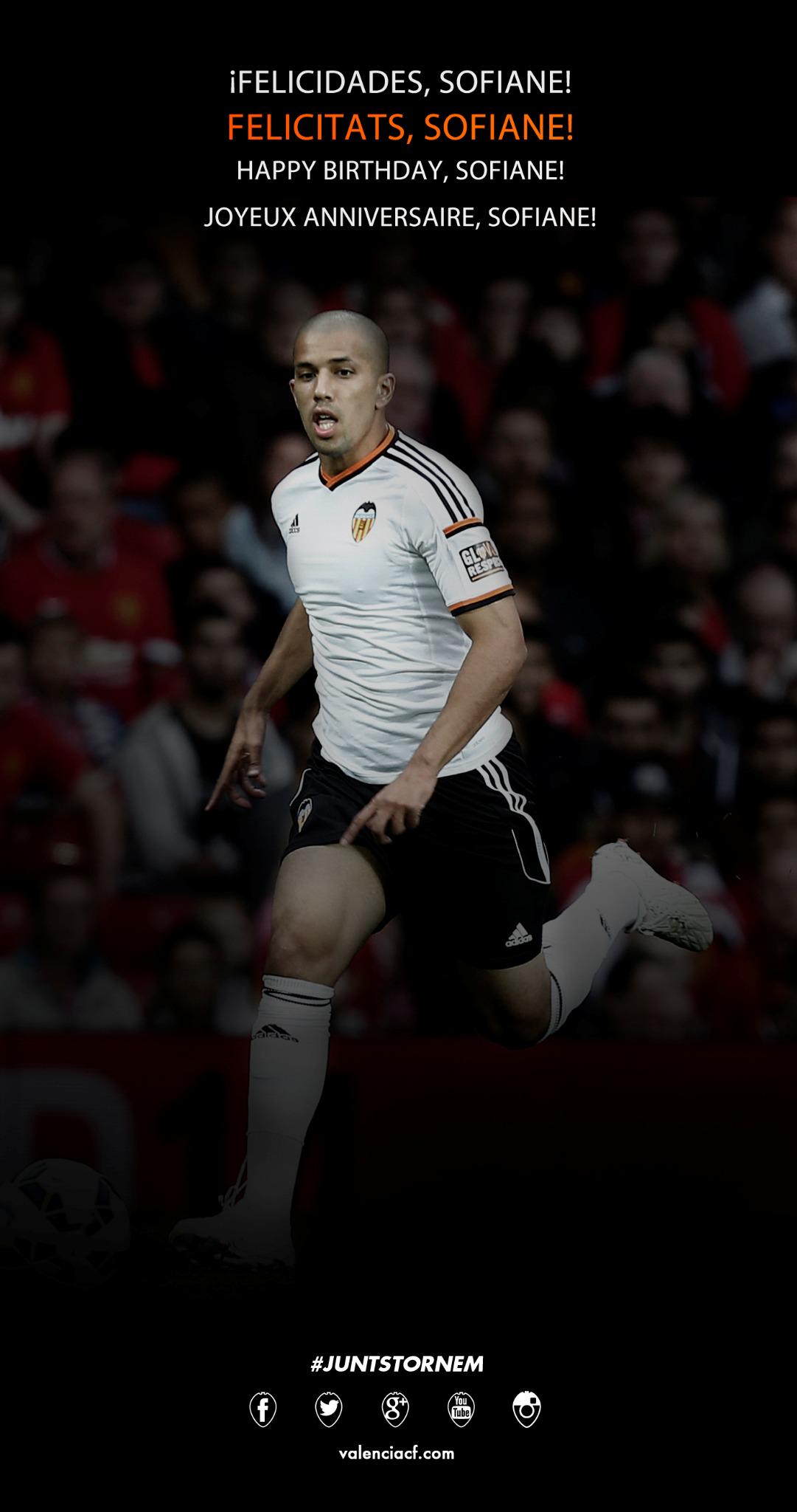  first squad player Sofiane Feghouli turns 25 today. Happy birthday! 