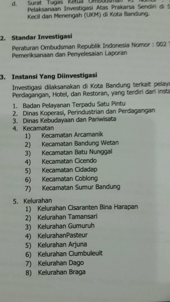 Rpt : 3 SKPD, 7 kec, 8 kel tgl 22 des, <a href="/ridwankamil/">Ridwan Kamil</a> <a href="/yossiirianto/">Yossi Irianto</a> langkah cpt tindaklanjuti hsl investigasi ombudsman