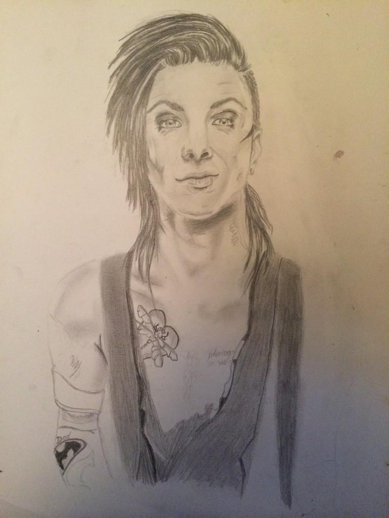 Almost finished  happy birthday to the amazing Andy Biersack 