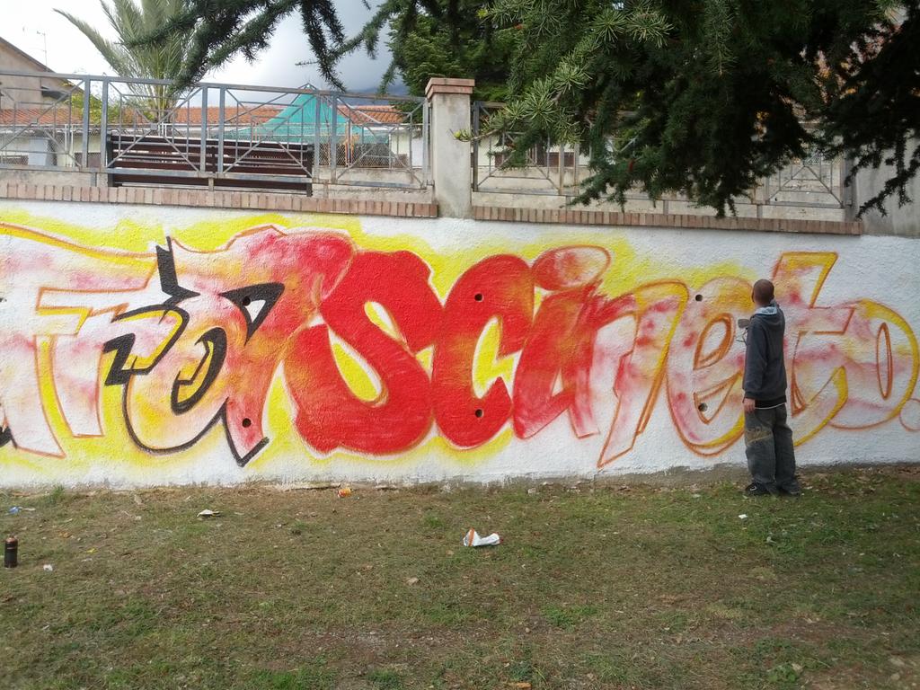 Il collettivo #MUR da un tocco d #arte a #Frascineto