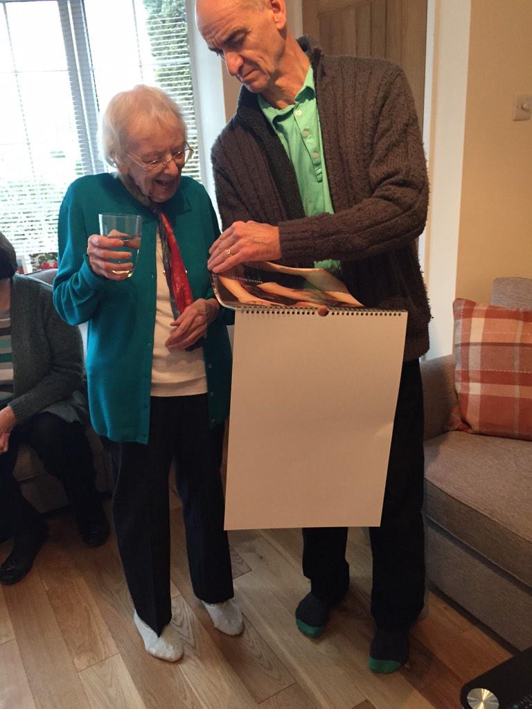 gothardryan's tweet photo. Nan and dad having a look at  my @imLucyWatson calendar and they both loved it haha http://t.co/x4O6Pps3gQ