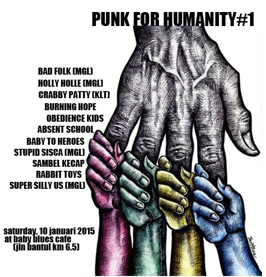Next!! PUNK FOR HUMANITY, 10 Jan at BabyBlues cafe, karena berbagi itu Indah mari datang &amp; support acara ini *cheerss