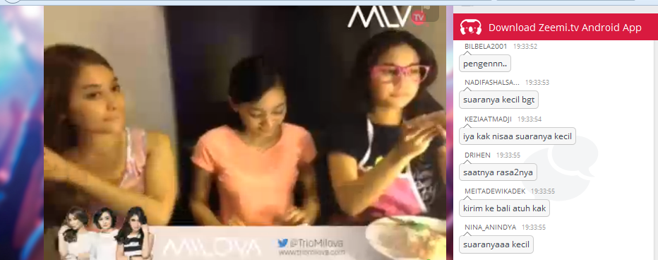 MilovaSisters's tweet photo. Sambil makan spaghetti buatan Dinda, Milova tlp salah satu lovable yg beruntung ;) http://t.co/dxVr9vT2e0