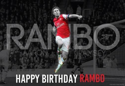 Happy birthday Aaron ramsey  
