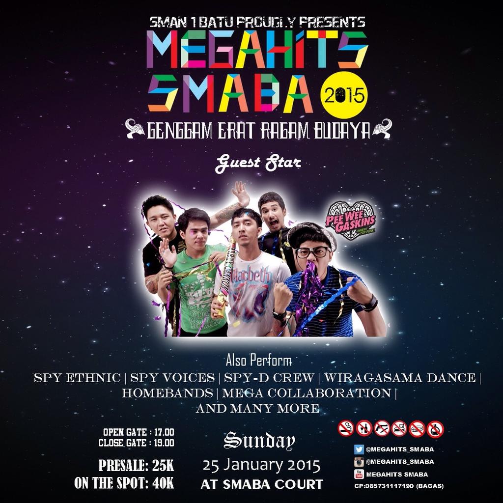 SMAN 1 BATU PROUDLY PRESENTS <a href="/MEGAHITS_SMABA/">MEGAHITS SMABA</a>
#MEGAHITS2015 <a href="/osismaba/">OSIS SMA 1 BATU</a>