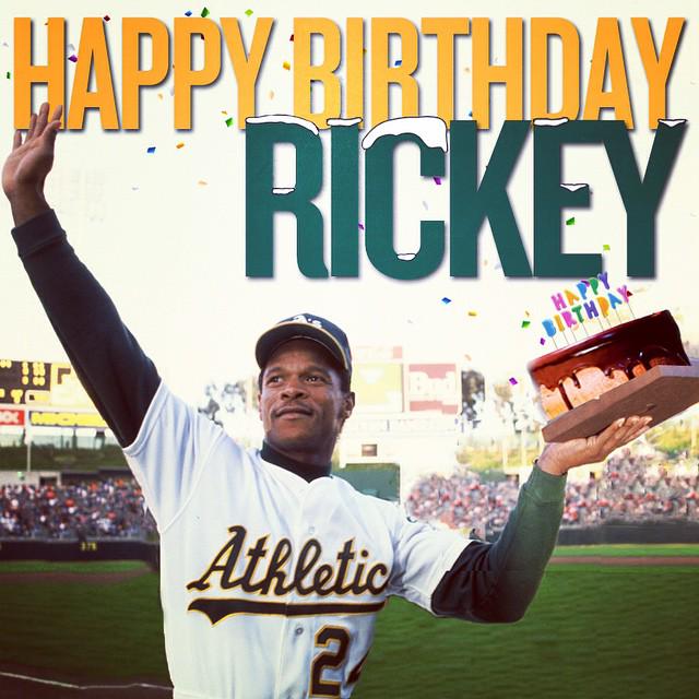 Happy belated birthday to Hall of Famer Rickey Henderson. 