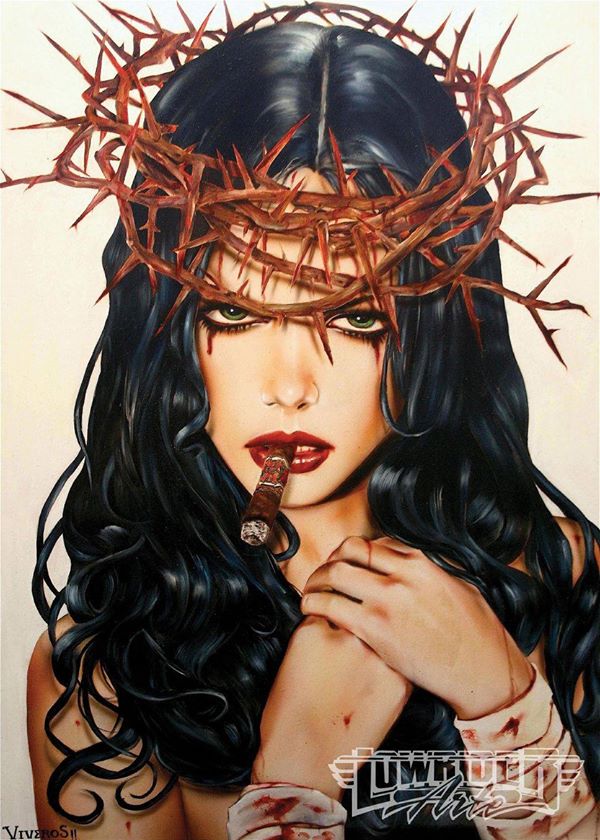 lowriderarte's tweet photo. Artist: Brian M Viveros

See All 16 Pics, Click Here: http://t.co/xtjEudKoHg http://t.co/eUFxC9WNNW