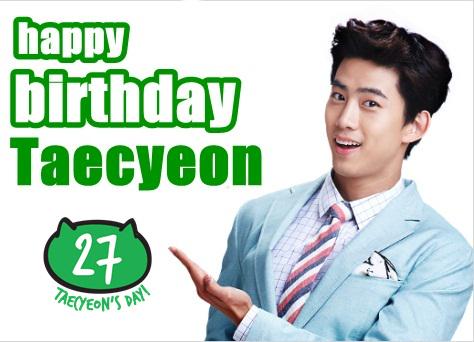 HAPPY Birthday Mr CEO / ACTOR / IDOL / MC Ok Taecyeon  Stay Healthy and Keep Trolling 