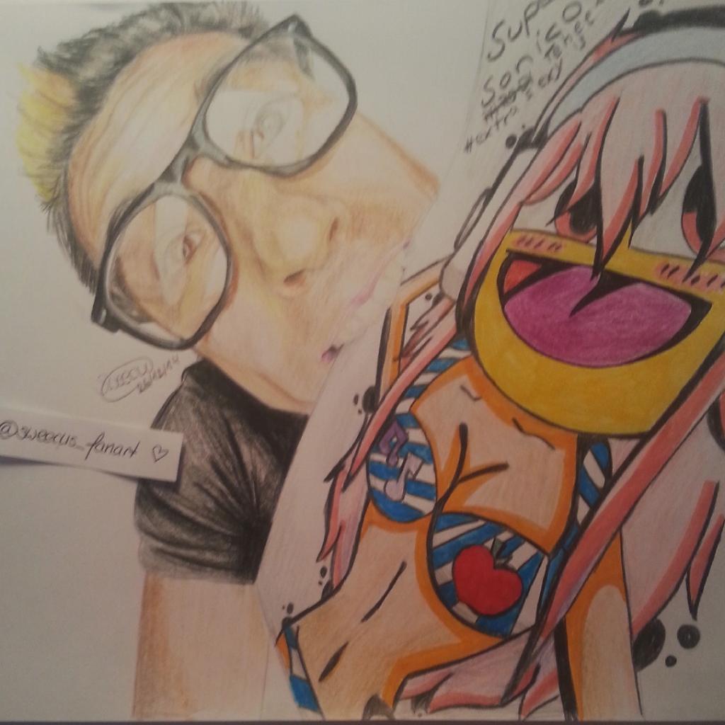MisakiLaura's tweet photo. "@ChanMachtSo: “@Sweecu: Ein fanart auf einem fanart.. Das muss man erstmal bringen ;D hab’ @ChanMachtSo  gemalt :3 http://t.co/omsHJTZLEB”