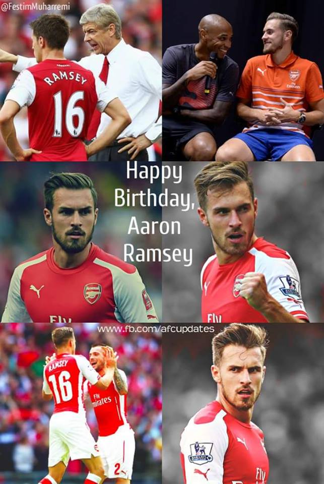 \" Happy Birthday Aaron Ramsey !!! One of the Best Midfielder right now 