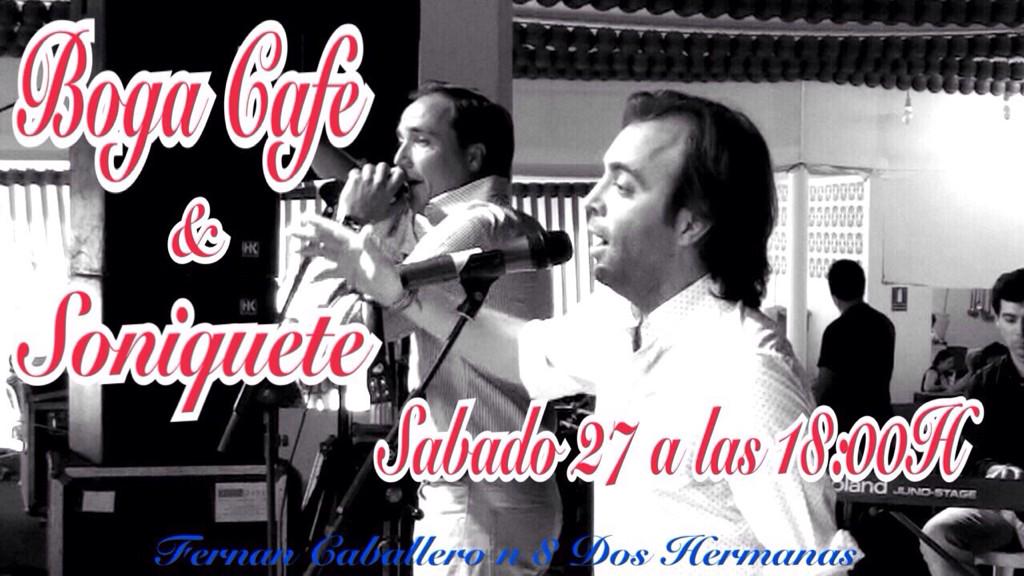 BogaCafe's tweet photo. Despedimos el año como se merece en @BogaCafe con @soniqueteduo Sabado a las 18:00h Os esperamos!! http://t.co/r64BwTjY2w