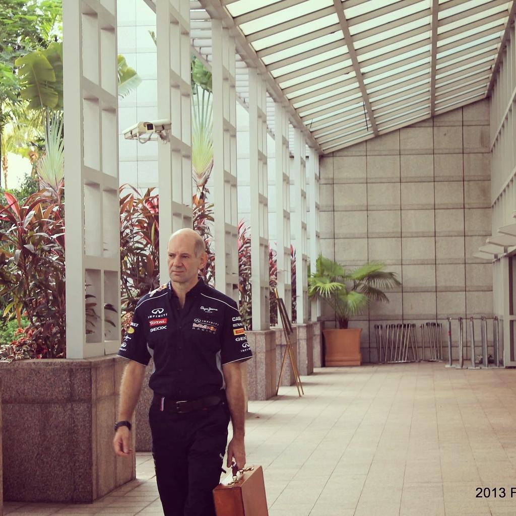 Happy Birthday Mr. Adrian Newey wishing all the best , pix taken during 2013 
