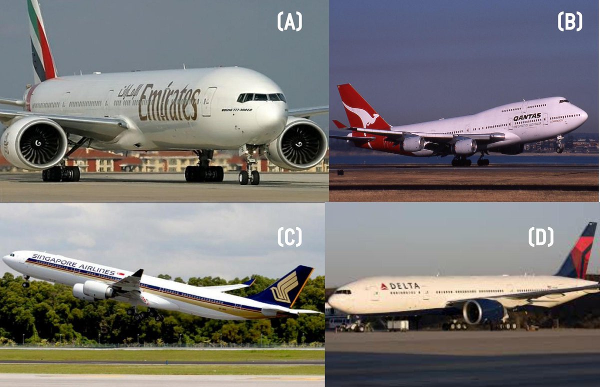 Hangar_Central's tweet photo. #RetoAvGeek... Dígannos, ¿cuál de estas aerolíneas tiene la ruta más larga del mundo? GO! http://t.co/vcZcEjwojC