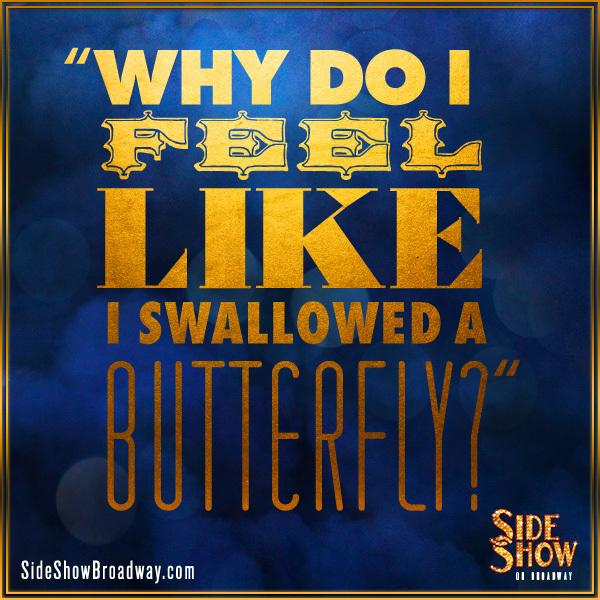 "Why do I feel like I swallowed a butterfly?"