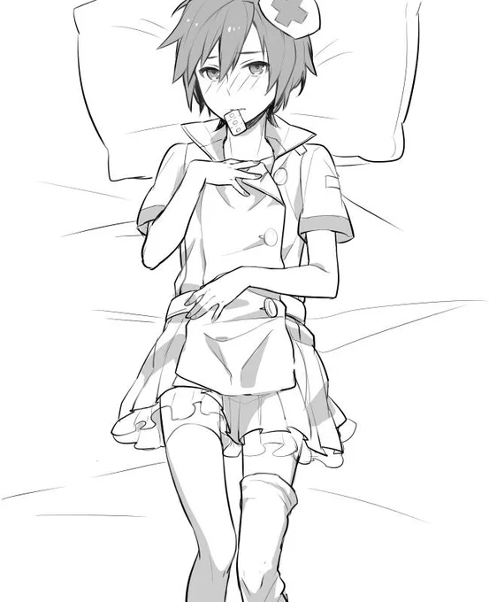 @ruimonokuro 股間枕wwwwww白衣の天使もいいけど水色もいい...(//˘ω˘//)!桃色天使も捨てがたい...!!兄さんの生着替え鑑賞会素晴らしいですね//////「お薬もちゃんと飲むんだよ.../////?」 