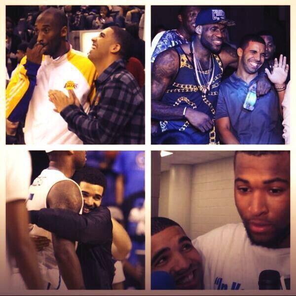FunnyPicsDepot's tweet photo. Drake wanna be a basketball wife so bad http://t.co/IBkWalgOPt