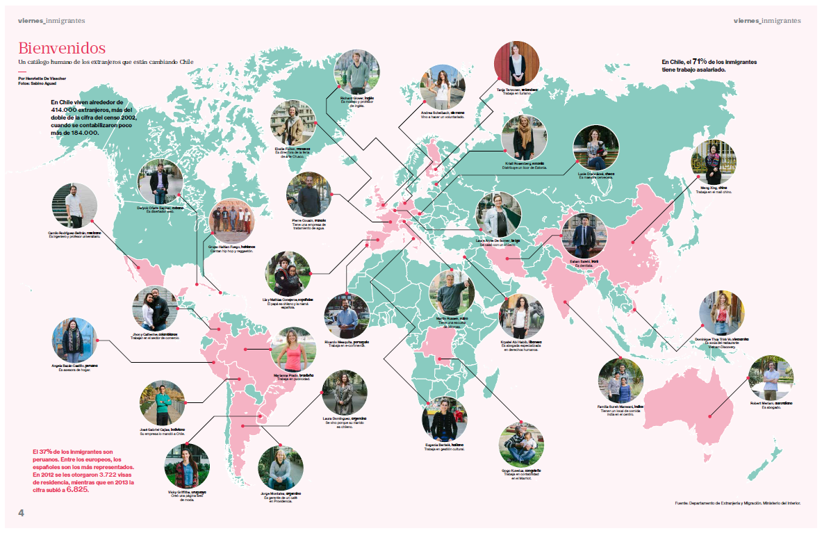 RevistaViernes's tweet photo. En nuestro #EspecialFinDeAño un mapa con los 29 inmigrantes a los que le dimos la bienvenida: http://t.co/QjzQh4beG1 http://t.co/p6PsvHWB4z