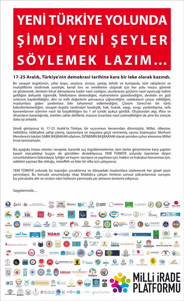 milliplatform's tweet photo. Milli İradeyi yıkmak isteyenlere karşı yürütülen mücadelede en ön saflarda yer alan @AnadoluPlatform 'a teşekkürler. http://t.co/euKjZdg1EF