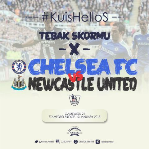 2. Retweet tweet ini sebagai syarat sah ikut kuis tebak skor berhadiah jersey chelsea #KuisHelloS