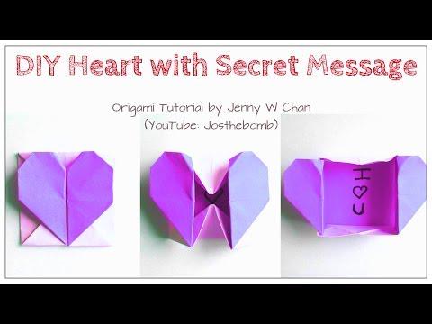 Origami Heart Basket
