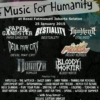 Sebelom maen di Rawa Buaya seminggu sebelomnya tgl 25 Januari kita maen juga di Rossi Musik, acaranya anak <a href="/WeAreFIF/">F.I.F Entertainment</a>