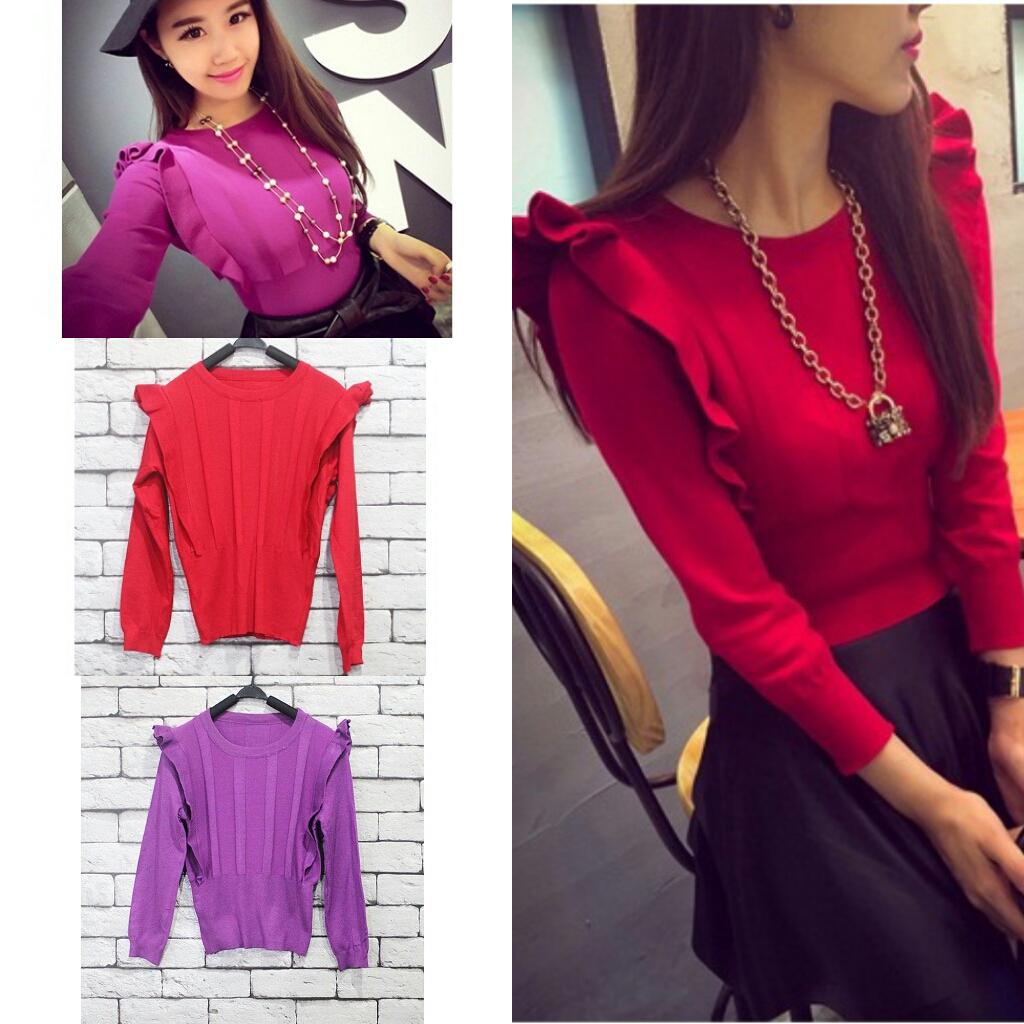Kode 0932 #tops#ilf
Price : 120.000
Material: Knitting Cotton 
Color: Purple , Red @CelotehPROMO @mediaiklan_indo