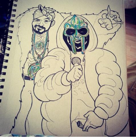 Happy birthday to MF DOOM too 