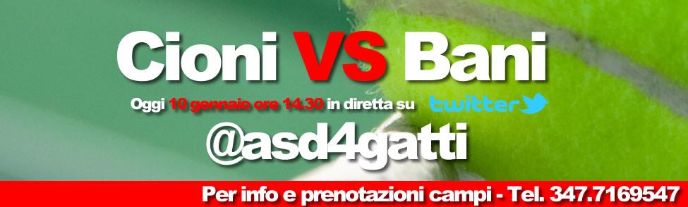 ASD4gatti's tweet photo. Superata la malattia, Bani proverà a staccare il biglietto per la finale contro Cioni. Diretta a partire dalle 14.30 http://t.co/1E6hhdXqnN