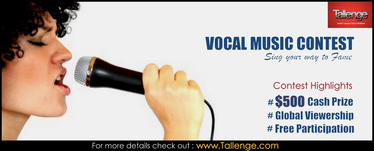 stellajones487's tweet photo. A must check out for Talented Musicians.
Check the contest here:
http://t.co/d6QAeaYlNi
#Tallenge #music #contest http://t.co/hcfsnPqDUm