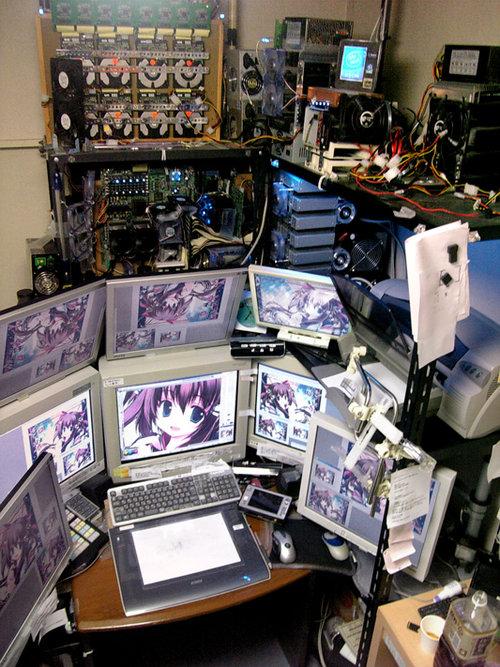 computer geek anime