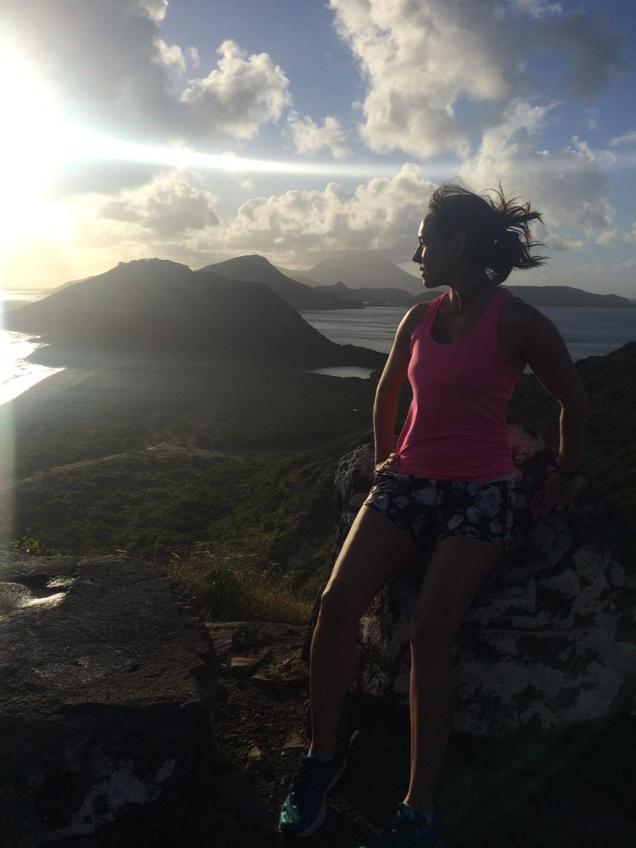 sdschieber's tweet photo. Made it to the top of Timothy Hill, beautiful sunrise and view #StKitts http://t.co/3yOK58hRLb