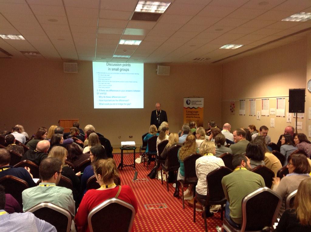 All The DOSs in deep discussion during Mike Cattlin's session on lesson planning #IHDOS15