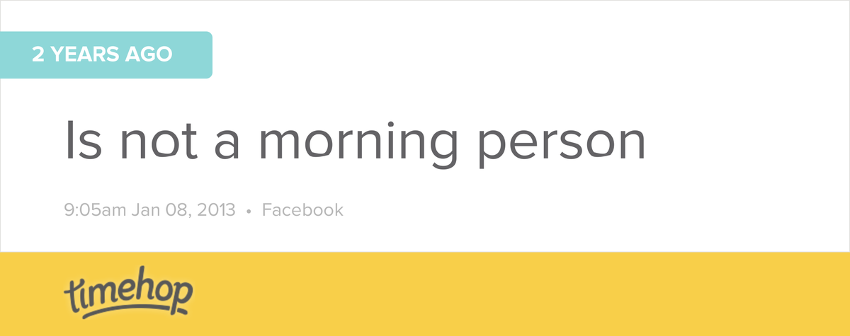 Crowpot's tweet image. Some things never change! timehop.com/c/fs:101511555…