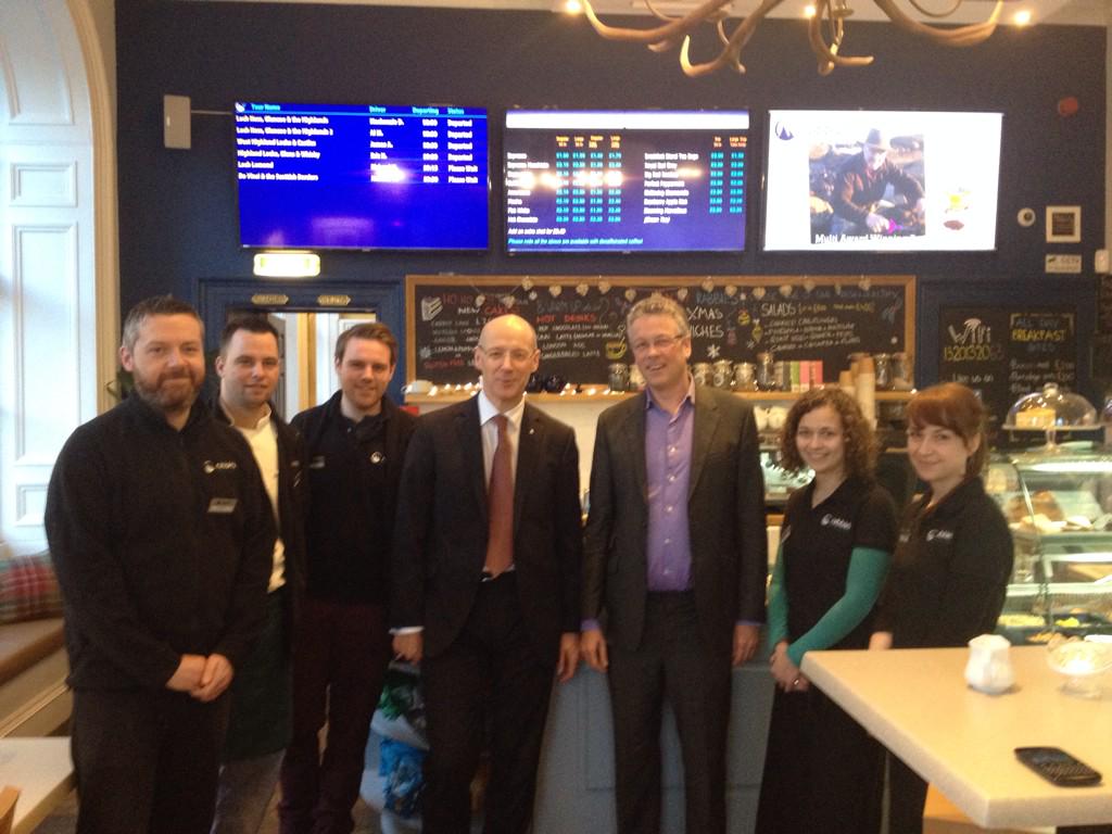 Visited <a href="/Rabbies_Travel/">Rabbie's</a> to welcome them as a #LivingWage employer. An excellent example from an excellent business.