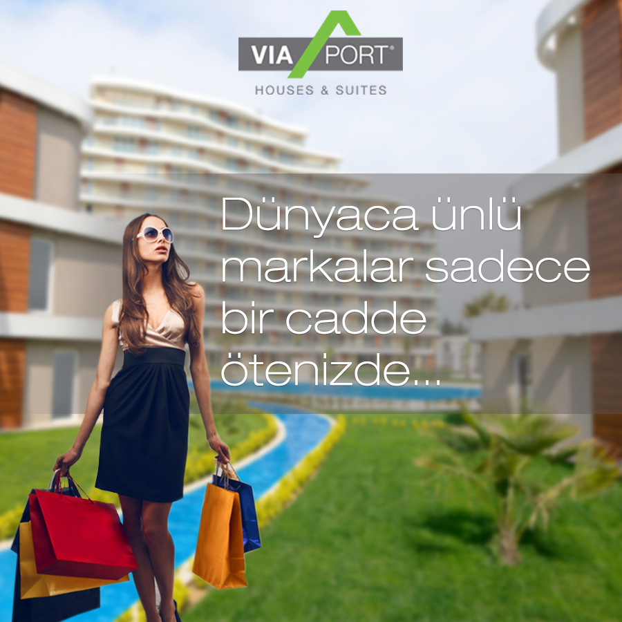 Houses&amp;Suites’ten çıkıp caddeden karşıya geçin. VIA Port Istanbul Asia’nın girişindesiniz!