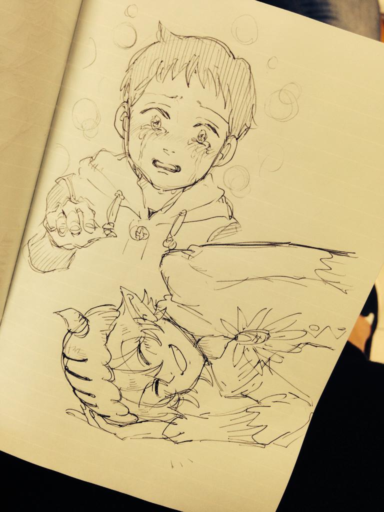 飛行機で描き描きしたやつ 