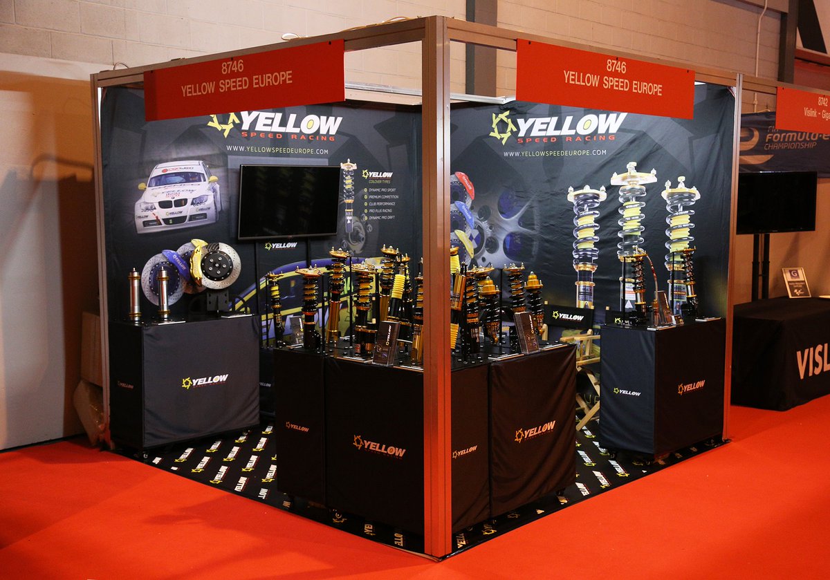 AUTOSPORT 2015: Yellow Speed Europe are at booth 8746. #autosport2015 #yellowspeedracing #coilovers